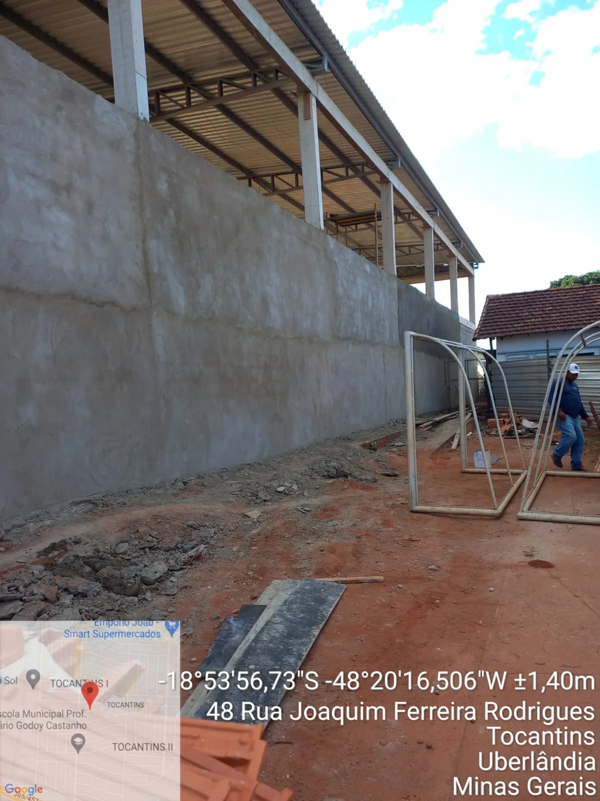 Construção de quadra e reforma — Escola Municipal Boa Vista — registro 5 da execução
