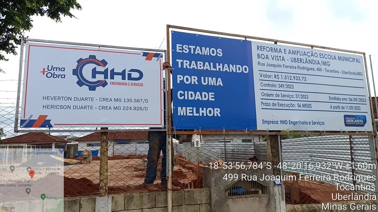 Construção de quadra e reforma — Escola Municipal Boa Vista — registro 29 da execução