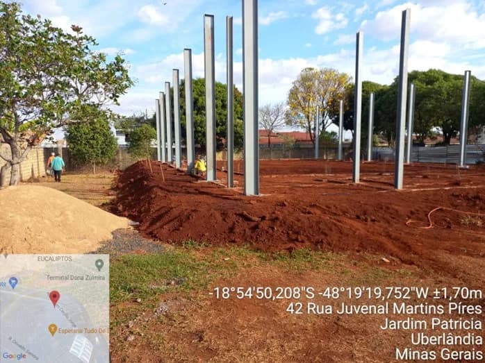 Quadra coberta poliesportiva — E.M. Inspetora France — registro 5 da execução